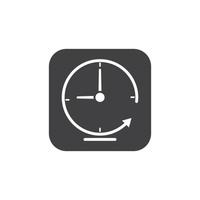 Zeit-Vektor-Symbol, 24-Stunden-Symbol-Vektor-Illustration-Design-Vorlage vektor