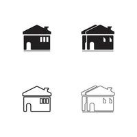 Home-Vektor-Symbol Illustration Design-Vorlage vektor
