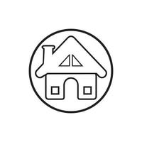 Home-Vektor-Symbol Illustration Design-Vorlage vektor