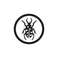 Bug-Vektor-Illustration-Icon-Design-Vorlage vektor