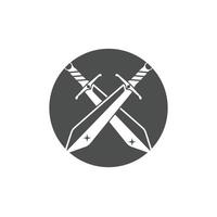 svärd vapen vektor logotyp mall illustration design