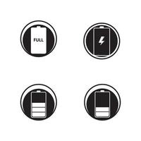 Batterie-Icon-Design-Vorlage-Vektor-Illustration