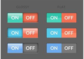 Gratis Toggle Switch On Off Knappar Vector