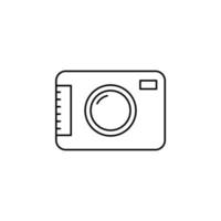 Kamera, Fotografie, Digital, Foto dünne Linie Symbol Vektor Illustration Logo Vorlage. für viele Zwecke geeignet.