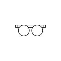 Brille, Sonnenbrille, Brille, Brille dünne Linie Symbol Vektor Illustration Logo Vorlage. für viele Zwecke geeignet.