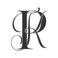 pk ,kp, monogram logotyp. kalligrafiska signatur ikon. bröllop logotyp monogram. modern monogram symbol. par logotyp för bröllop vektor