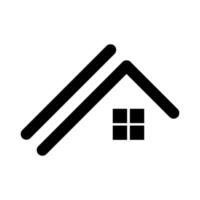 Flaches Haus-Logo-Symbol vektor