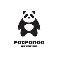 Fettes Panda-Logo vektor