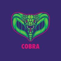 Kobra-Maskottchen-Logo vektor