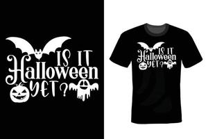 Halloween-T-Shirt-Design, Vintage, Typografie vektor