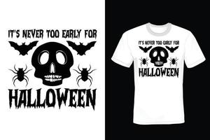 Halloween-T-Shirt-Design, Vintage, Typografie vektor