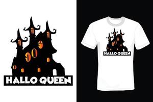 Halloween-T-Shirt-Design, Vintage, Typografie vektor