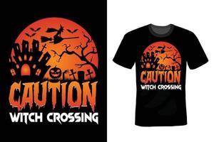 halloween t-shirt design, vintage, typografi vektor