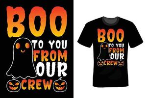 Halloween-T-Shirt-Design, Vintage, Typografie vektor