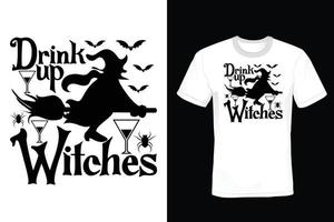 halloween t-shirt design, vintage, typografi vektor