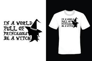 Halloween-T-Shirt-Design, Vintage, Typografie vektor