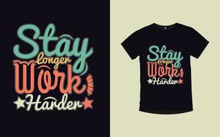 motiverande citat modern vintage typografi t-shirt design vektor