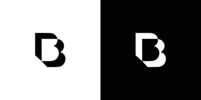 modern och attraktiv logotypdesign för bokstaven b initialer vektor