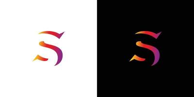 modern och attraktiv logotypdesign för bokstavs initialer vektor