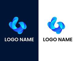 buchstabe b moderne logo-design-vorlage vektor