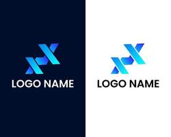 bokstaven x modern logotyp formgivningsmall vektor