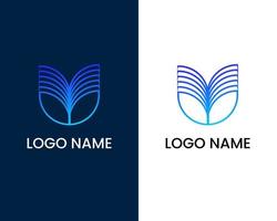 bokstaven u och k modern logotyp designmall vektor