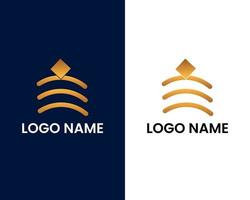 Einladungsring-Logo-Design-Vorlage vektor