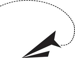 Papierflugzeug-Icon-Design. Papierflieger. Vektor Papierflieger