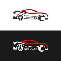 Auto-Auto-Reparatur-Logo-Design vektor
