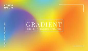 färgglad gradient bakgrundsdesign med flytande grafisk stil. vektor illustration.