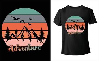 Abenteuer-T-Shirt-Design vektor