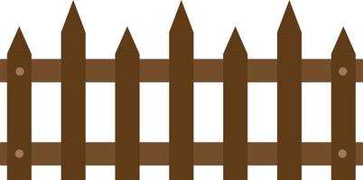 trä staket ikon. trä staket tecken. staket av trä symbol. häckskylt. vektor