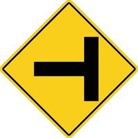 tre separata tecken på vit bakgrund. varning för vägskylt för vänstersväng. korsning trafiksymbol. vektor