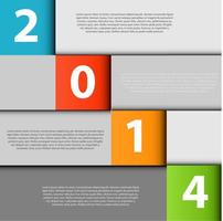 2014 infographics Gestaltungselement-Vektorillustration vektor