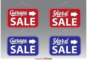 Garage Sale Vector Tecken