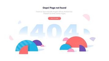 404 Fehlerseite nicht gefunden vektor