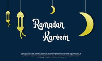 ramadan kareem bakgrund vektor