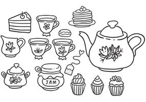 Kostenlose High Tea Vectors