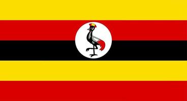 Flagge Ugandas vektor