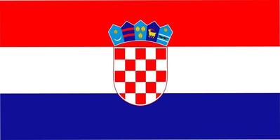 Nationalflagge der Republik Kroatien vektor