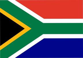 Sydafrikas nationella flagga vektor