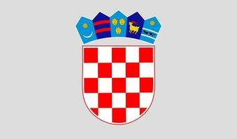 Kroatiens vapen vektor