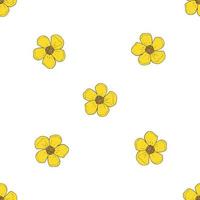 nahtloser hintergrund der schönen butterblume. endloses Muster mit Blumen für Ihr Design. vektor