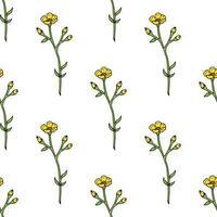 nahtloser hintergrund der gelben butterblume. endloses Muster mit Blumen für Ihr Design. vektor