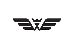 Logo Design. Wing King-Logo vektor