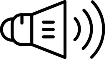 Symbol für die Lautsprechervektorlinie vektor