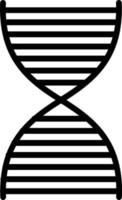 Symbol für DNA-Vektorlinie vektor