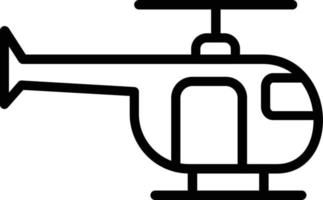 Symbol für die Vektorlinie des Hubschraubers vektor