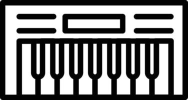 piano vektor linje ikon