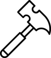 Symbol für Hammervektorlinie vektor